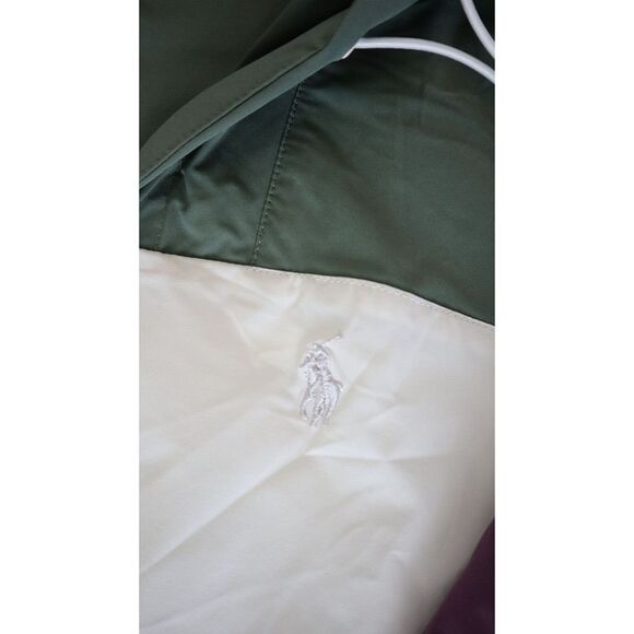 RLX x Ralph Lauren Women's Sz M Green Colorblock Hoodie Windbreaker Jacket $228 - Picture 7 of 11